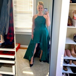 Lulus Broadway Show Green Gown Size Large (Worn once!)